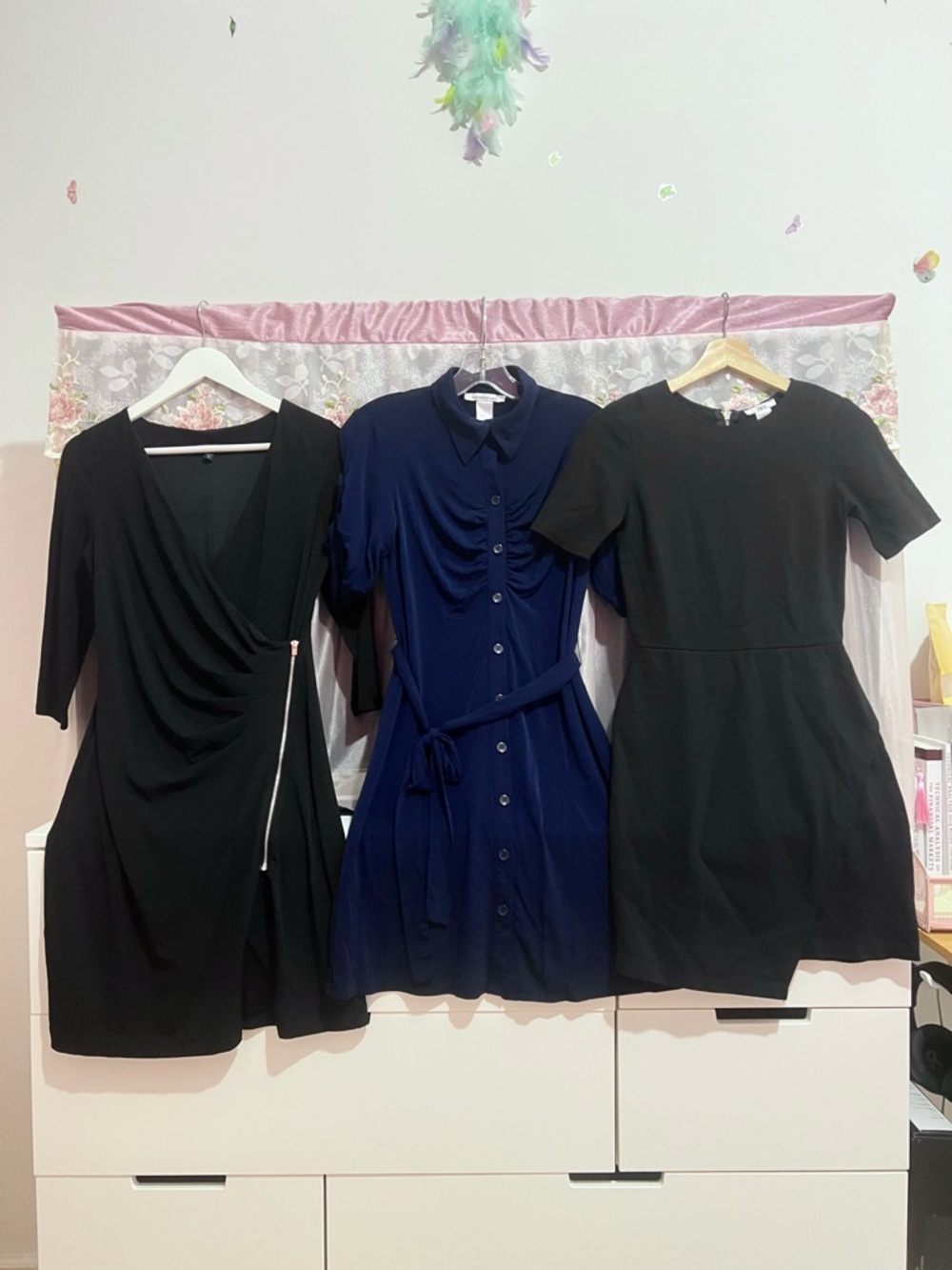 US Size S: Bundle of 3 Black/Navy Business Work Dresses